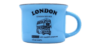 London Red Bus - Blue Mug