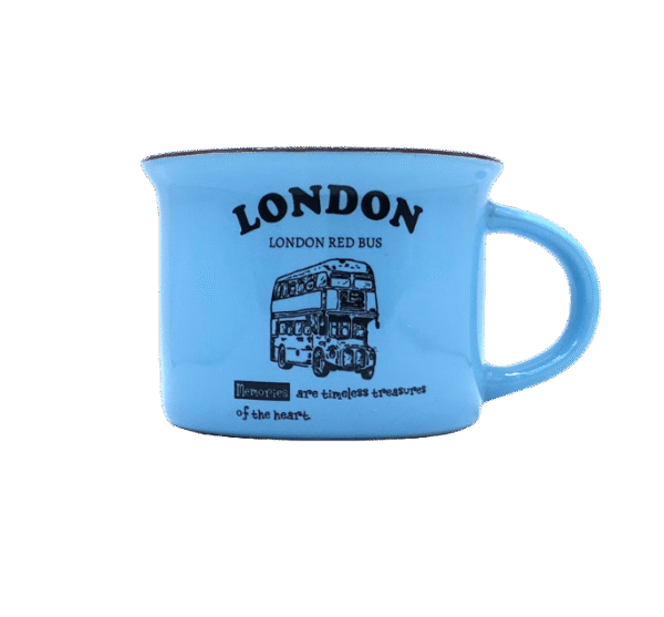 London Red Bus - Blue Mug