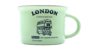 London Red Bus - Green Mug